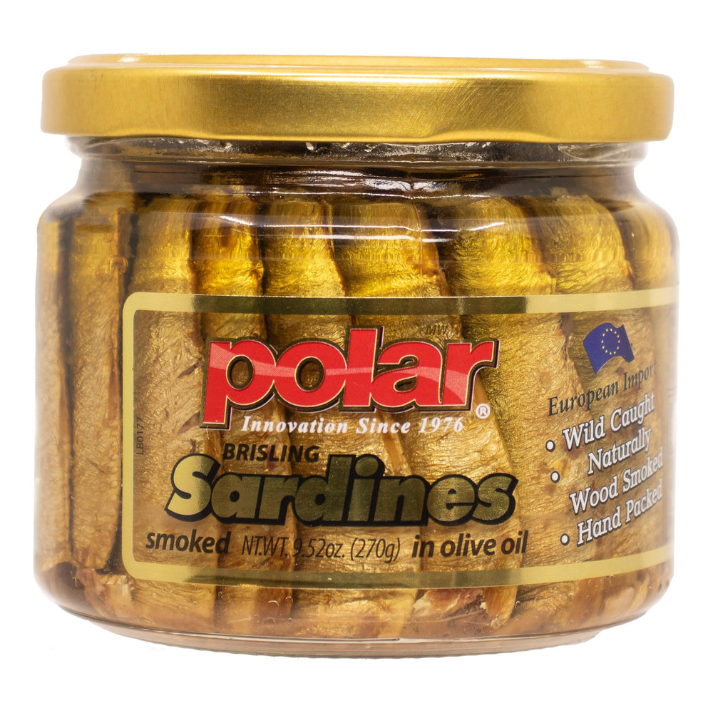 Pack of six MW Polar olive oil sardines for pantry convenience