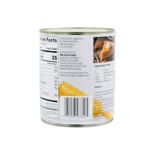 MW Polar Pumpkin being poured into a bowl, convenient and versatile for pets and humans.