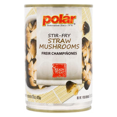 MW Polar straw mushrooms in cans add easy versatility to stir-fries and soups