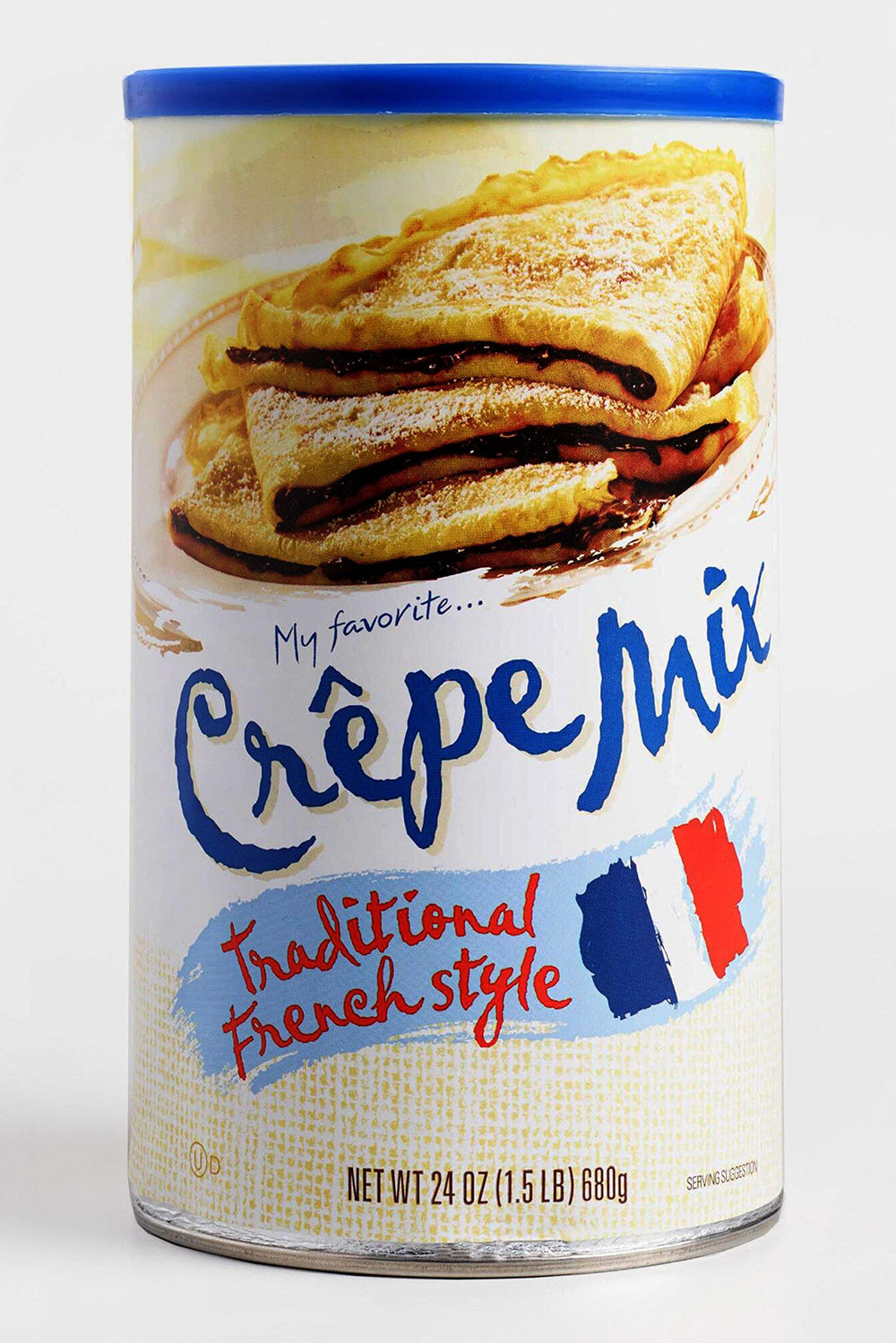 My Favorite Crepe Mix bag ready for easy batter prep and tasty crepes.