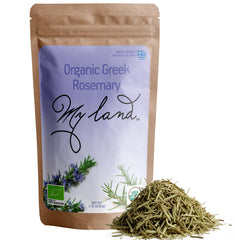 MY LAND organic rosemary leaves in package; ideal for cooking and tea.