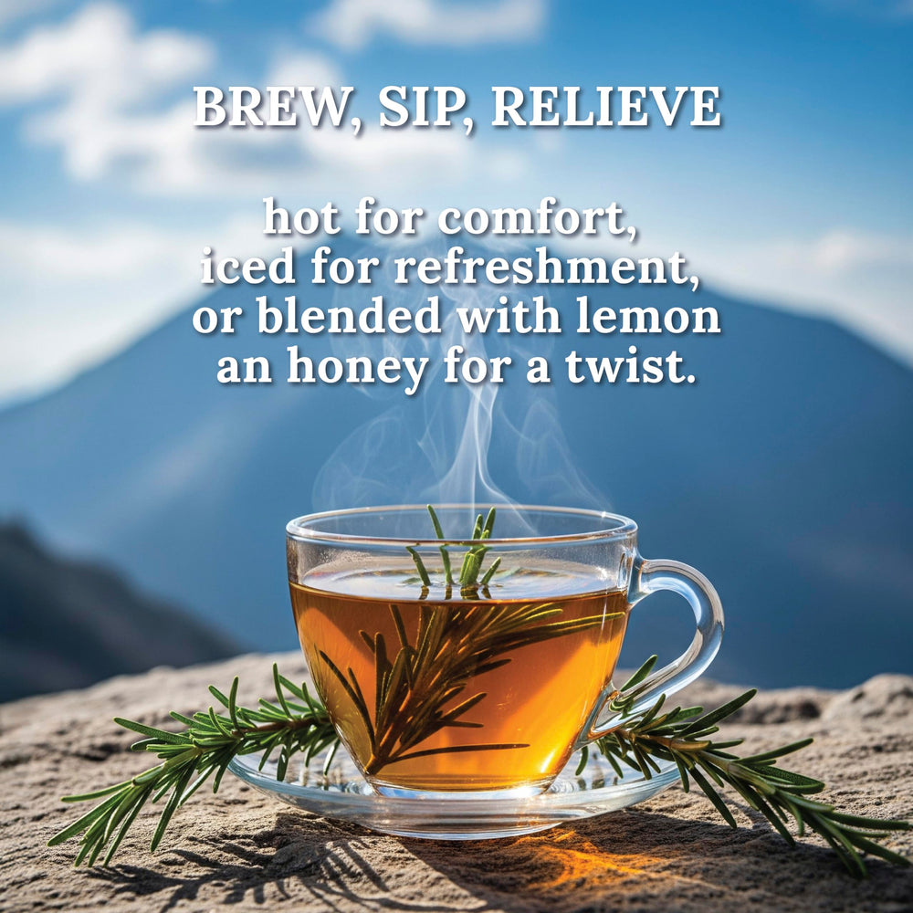 MY LAND resealable kraft pouch preserves freshness of rosemary.