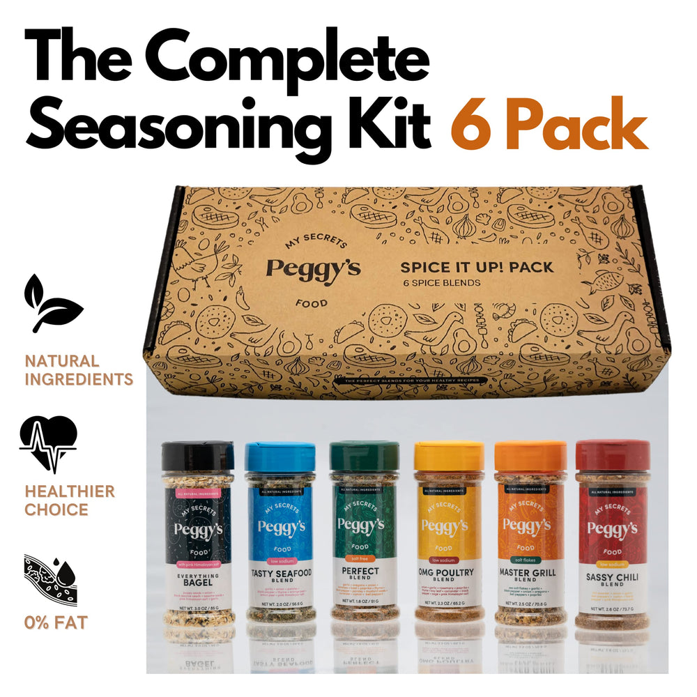 My Secrets Peggy's Food Spice It Up Pack gift box ready for gifting