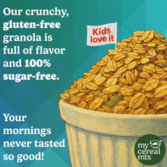 MyCerealMix granola with yogurt adds texture to a wholesome parfait.
