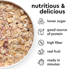 Creamy, thick texture close-up of Mylk Labs oatmeal for a satisfying bite.