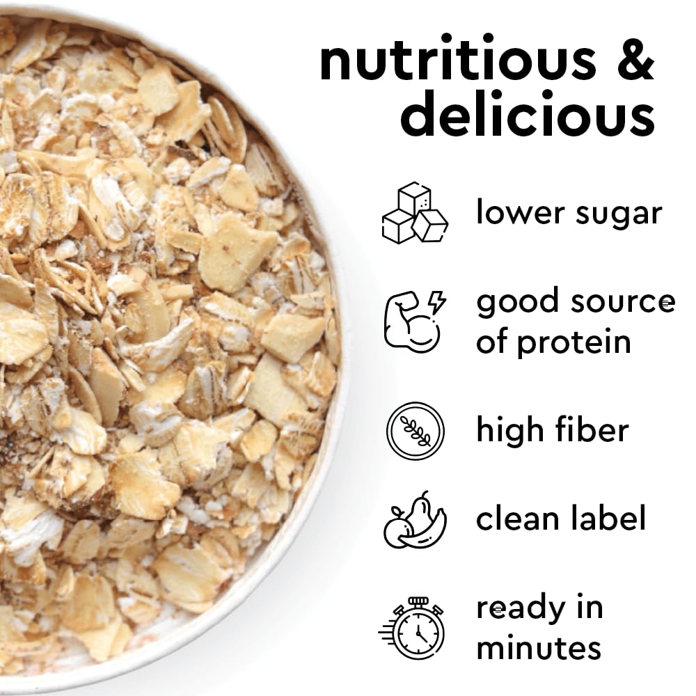 MYLK LABS Plant-Based Oats Cup shows vegan, non-GMO ingredients for a clean breakfast.