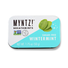 MYNTZ Wintermynt Blast tins collection highlights six 1.75 oz mints for refreshed breath on the go.
