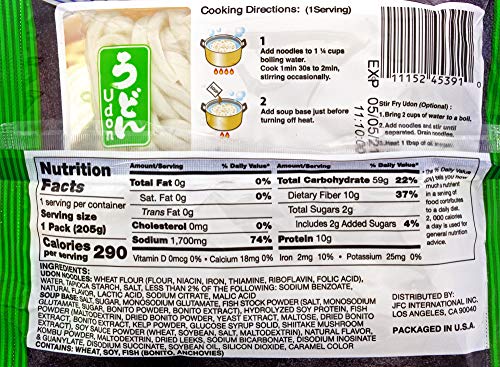 Myojo Udon noodles with Oriental soup base for fast, flavorful meals.