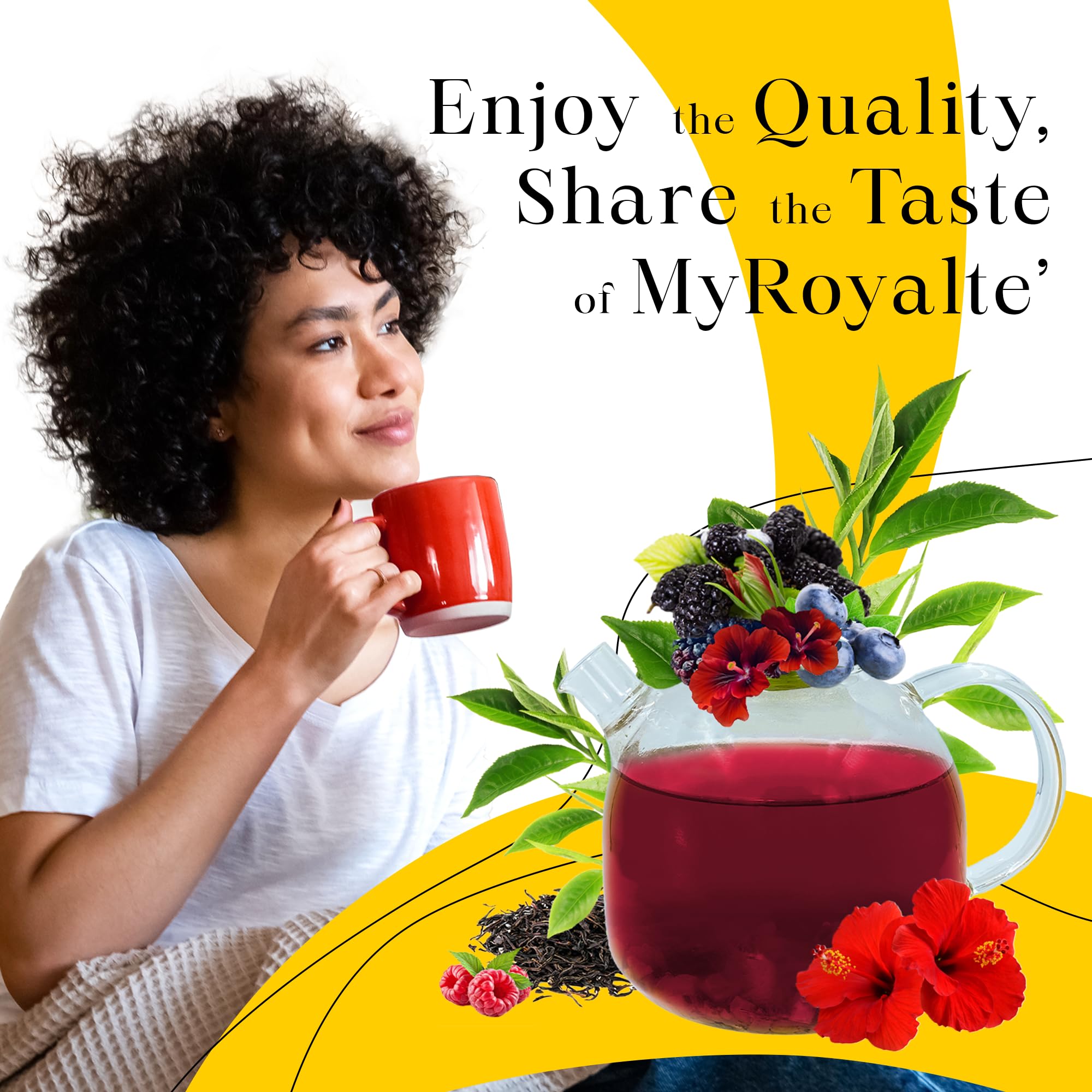 MyRoyalte Mountain Berry Pu-erh Tea gift packaging ideal.