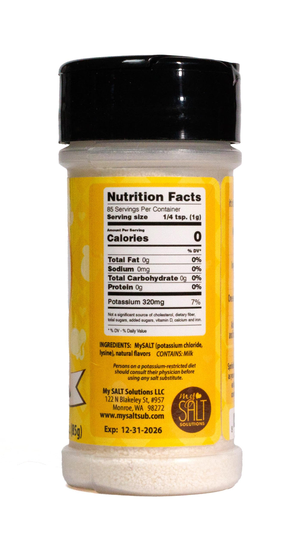 MySALT Butter sprinkled on popcorn for a rich, buttery, salt-free bite