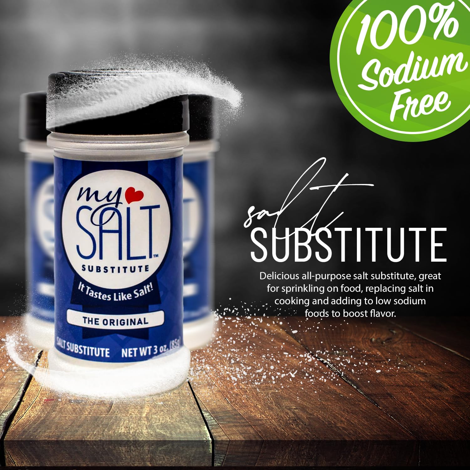 MySALT dish seasoning close-up reveals a clean, salty flavor.