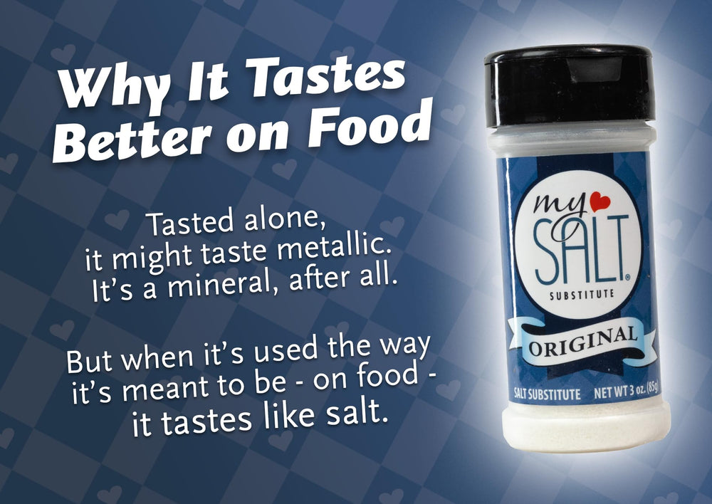 MySALT packaging label highlights clean ingredients and no MSG.