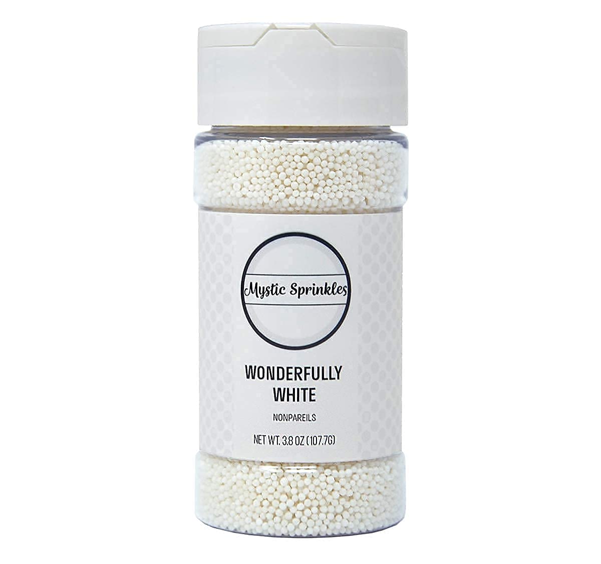 Mystic Sprinkles solid color nonpareils bottle front adds vibrant color to cookies and cupcakes