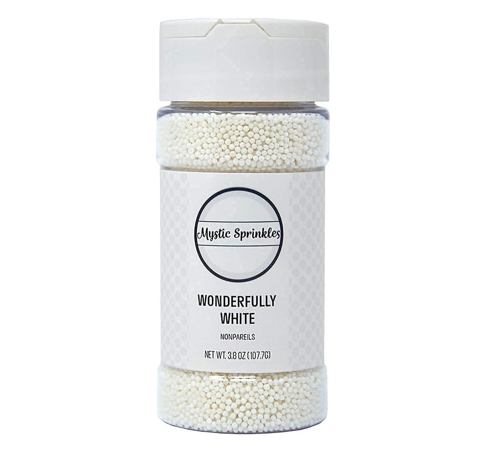 Mystic Sprinkles solid color nonpareils bottle front adds vibrant color to cookies and cupcakes