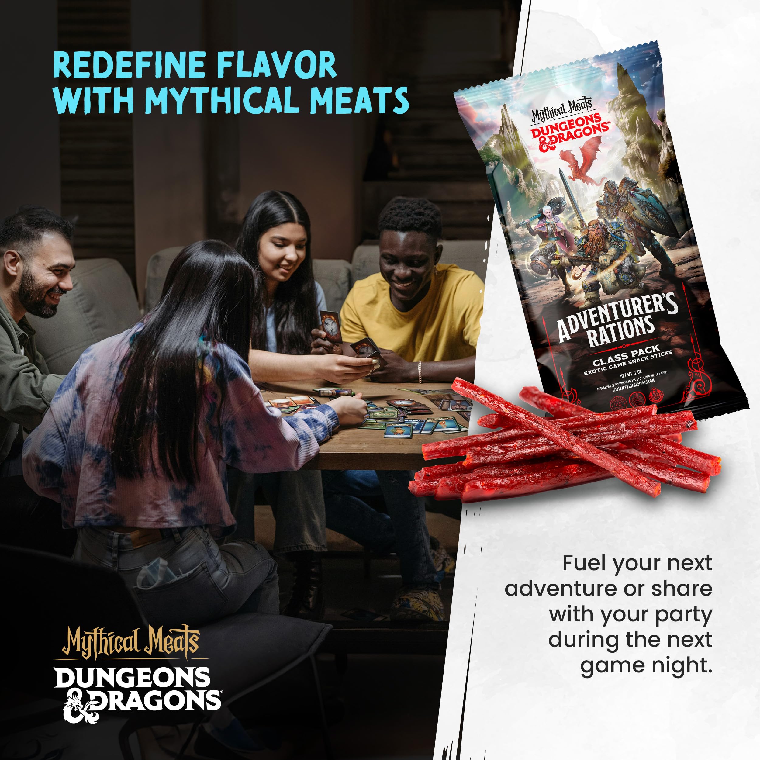 Mythical Meats pork jerky classic flavor, versatile for gatherings.