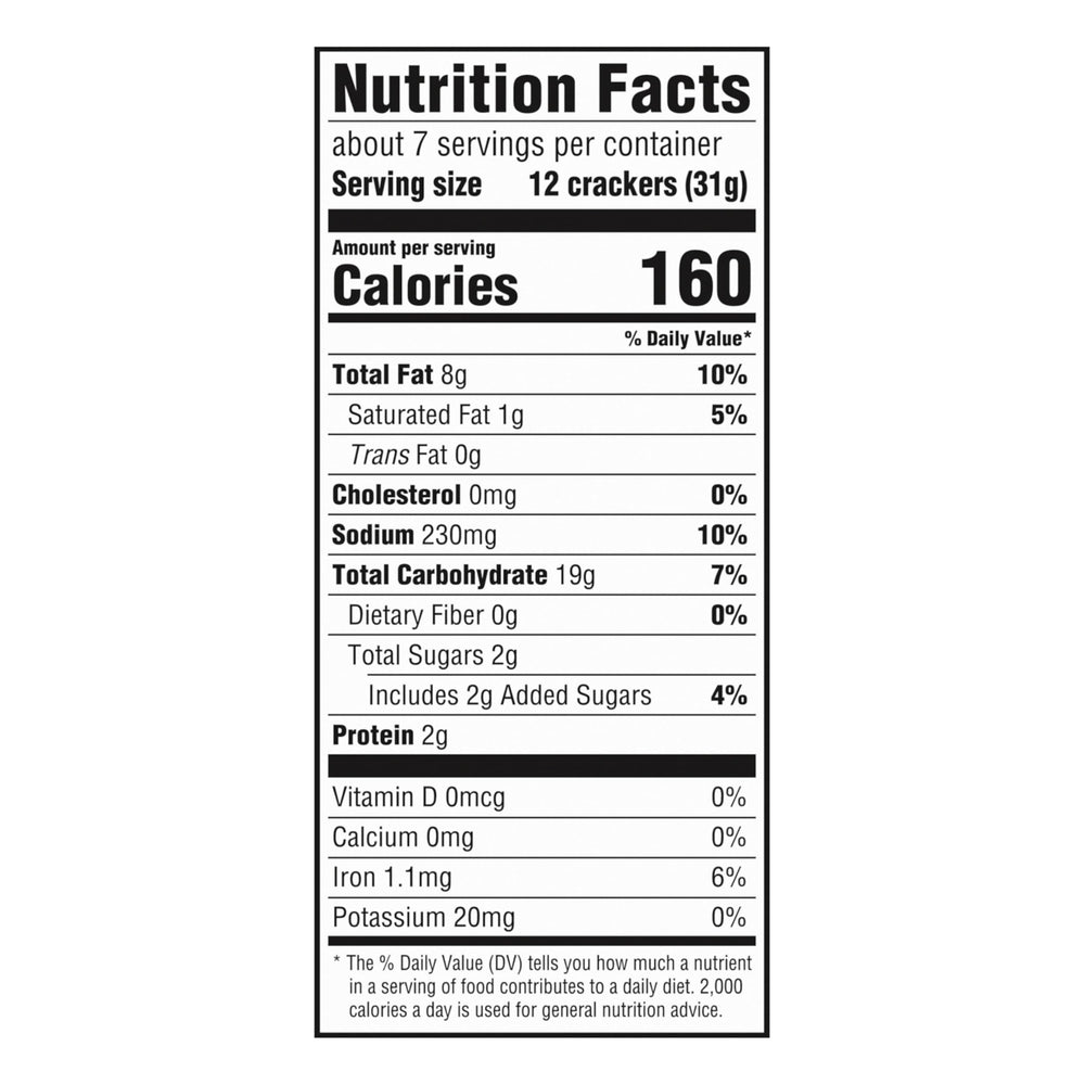 Nabisco Chicken in a Biskit original crackers closeup highlights crunchy texture perfect for snacking.