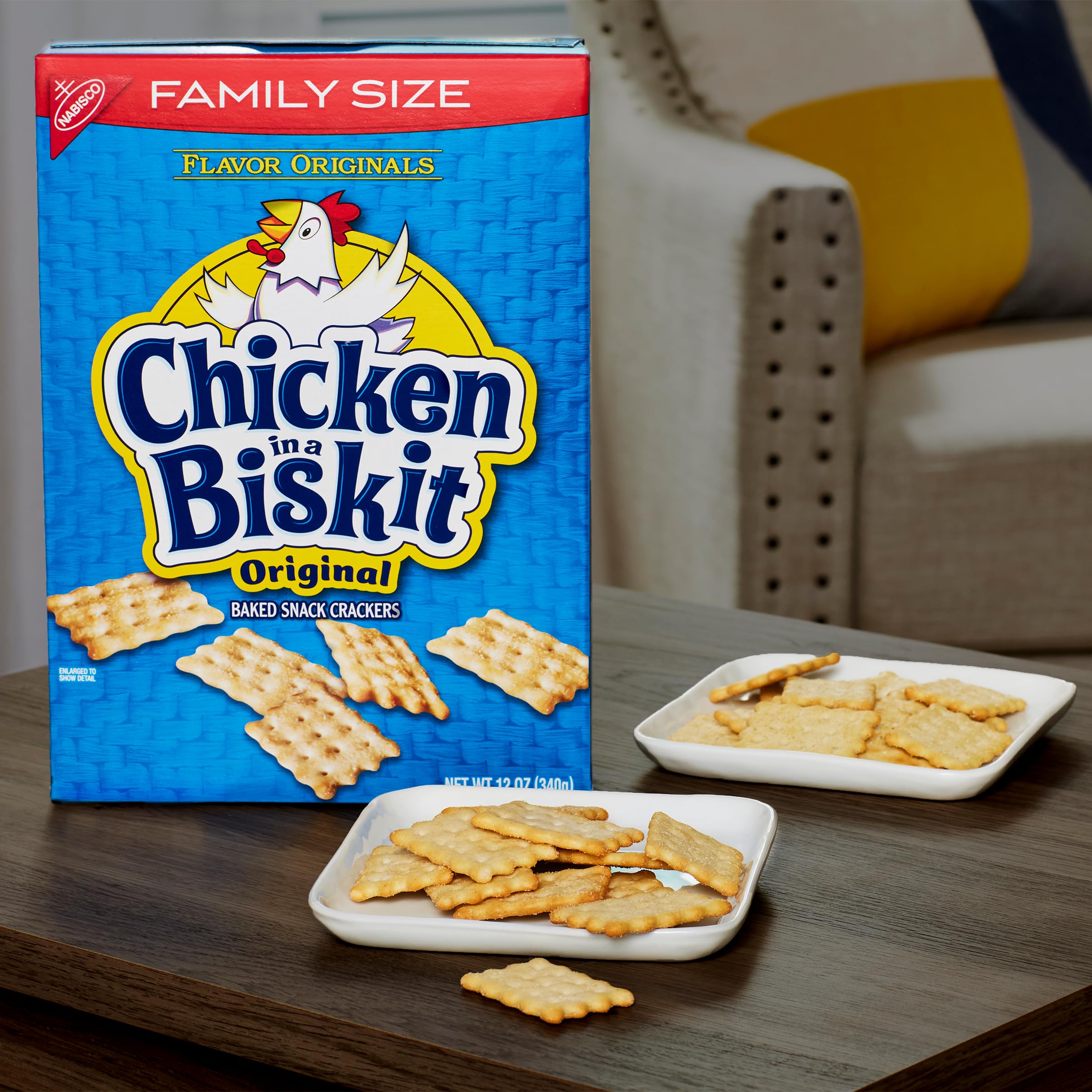 NABISCO CHICKEN IN A BISKIT on a charcuterie board with meats and cheese.