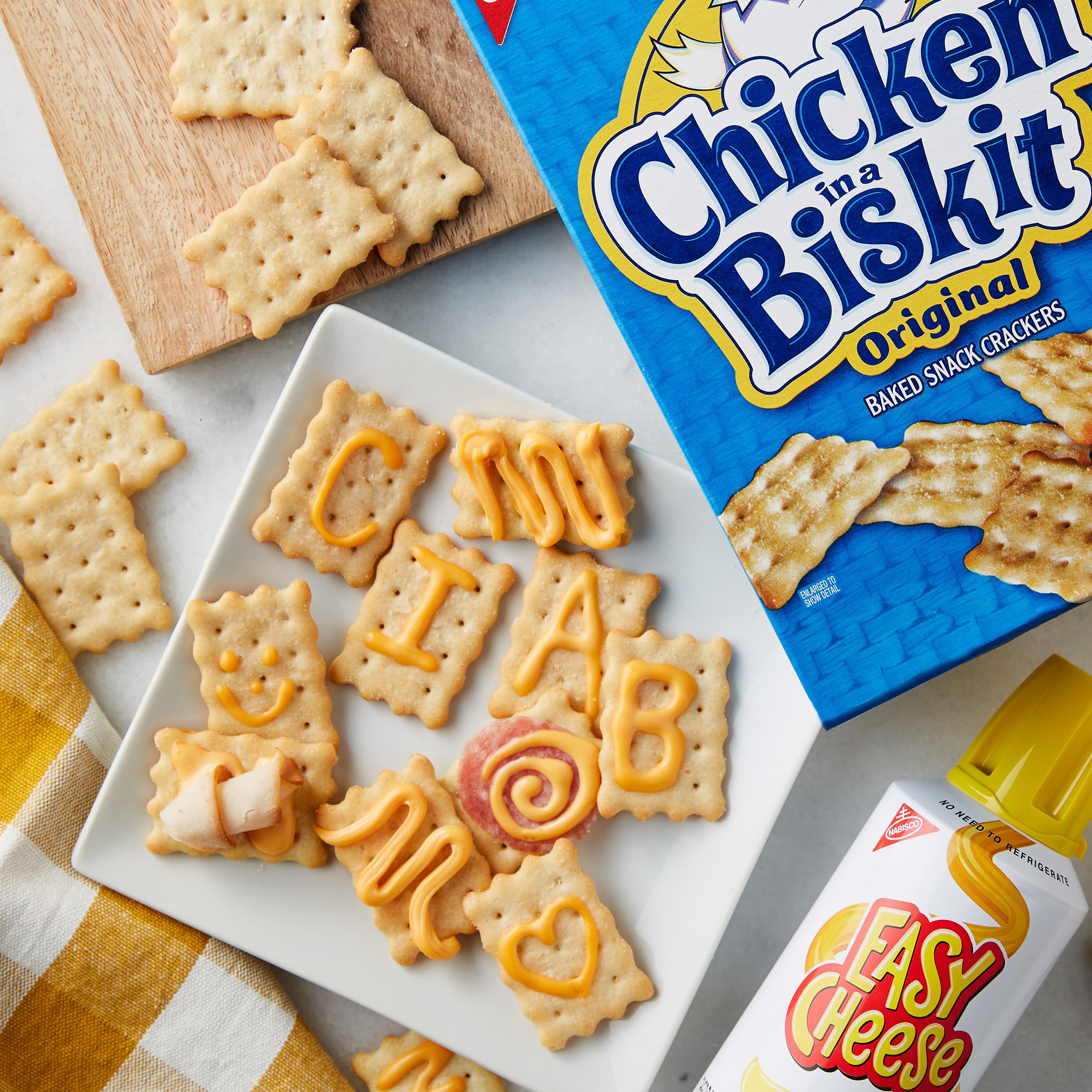 NABISCO CHICKEN IN A BISKIT while traveling, portable snack on the go.