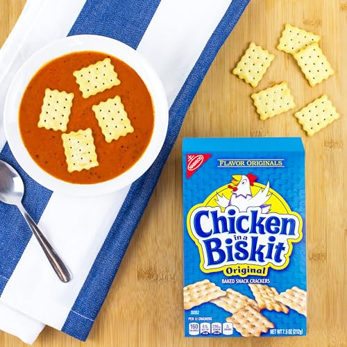 Nabisco Chicken in a Biskit sealed packaging preserves freshness.