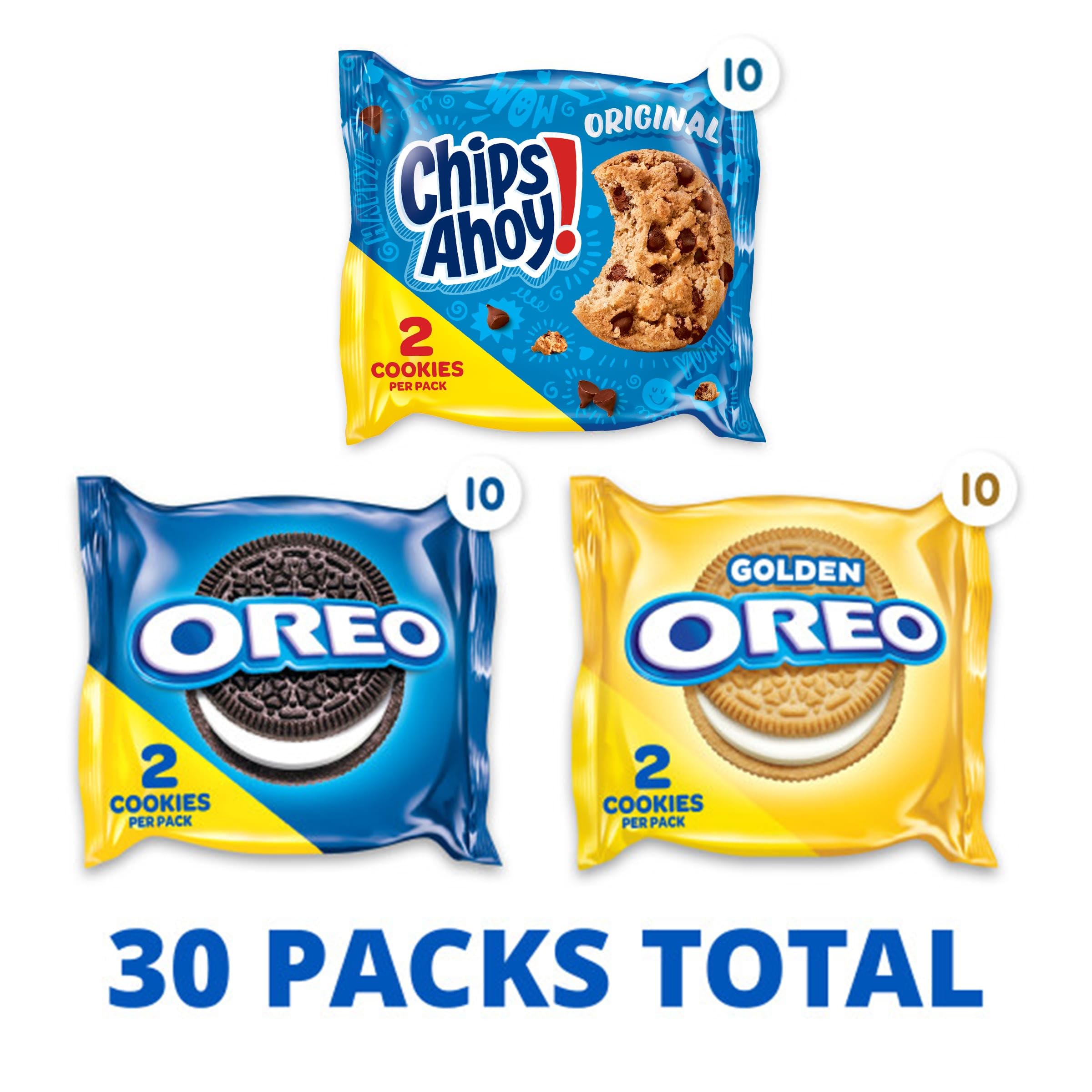 Nabisco CHIPS AHOY! chocolate chip cookies snack pack with a crunchy bite for after-school snacking