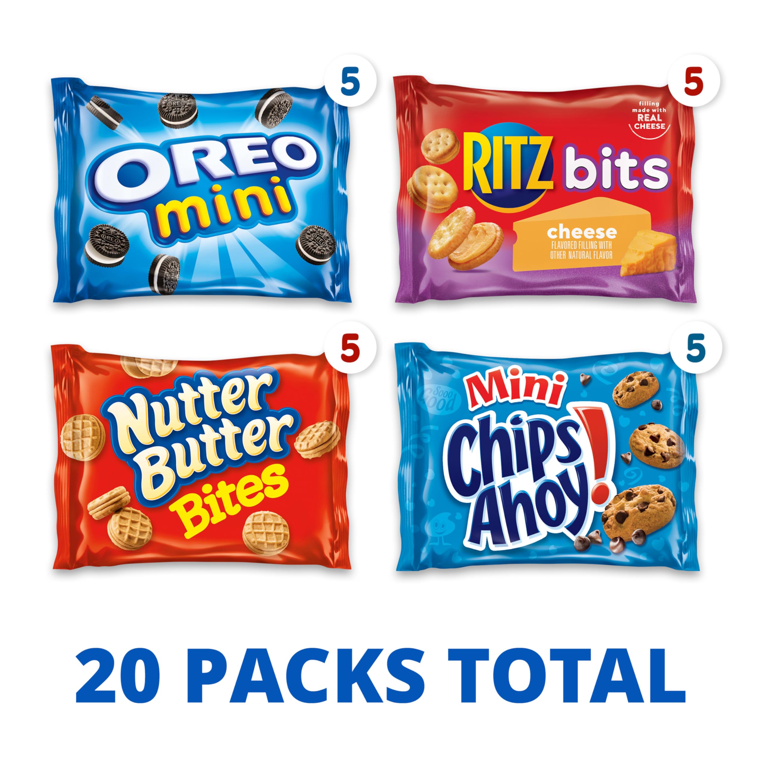 Nabisco Classic Mix RITZ Bits Cheese crackers close-up, savory crunch for desk snacking.