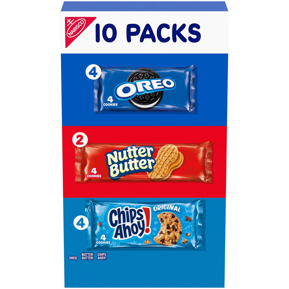 Nabisco OREO original creme sandwich cookies in a classic on-the-go pack.
