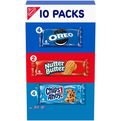 Nabisco OREO original creme sandwich cookies in a classic on-the-go pack.