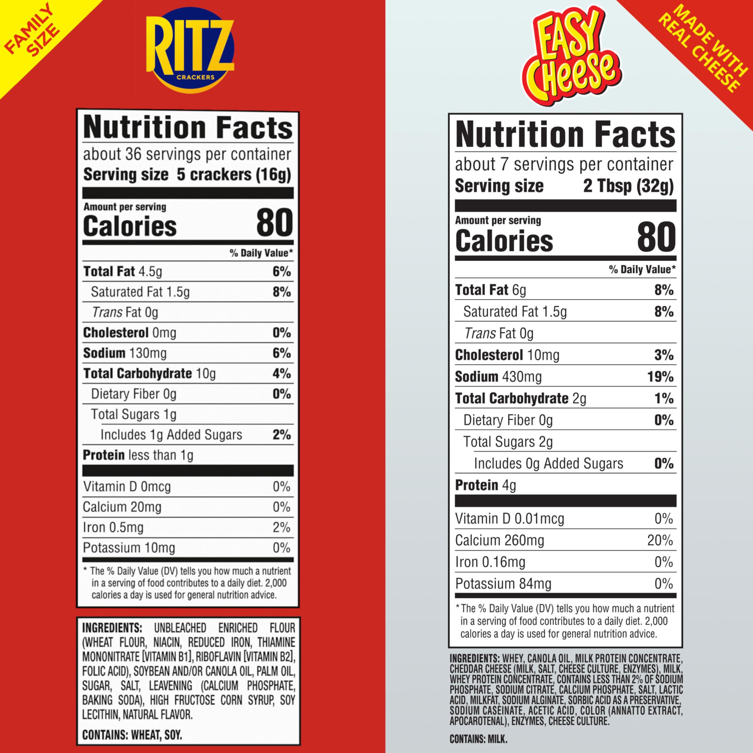 NABISCO Easy Cheese Cheddar Spray Cheese can close-up, easy to spread.