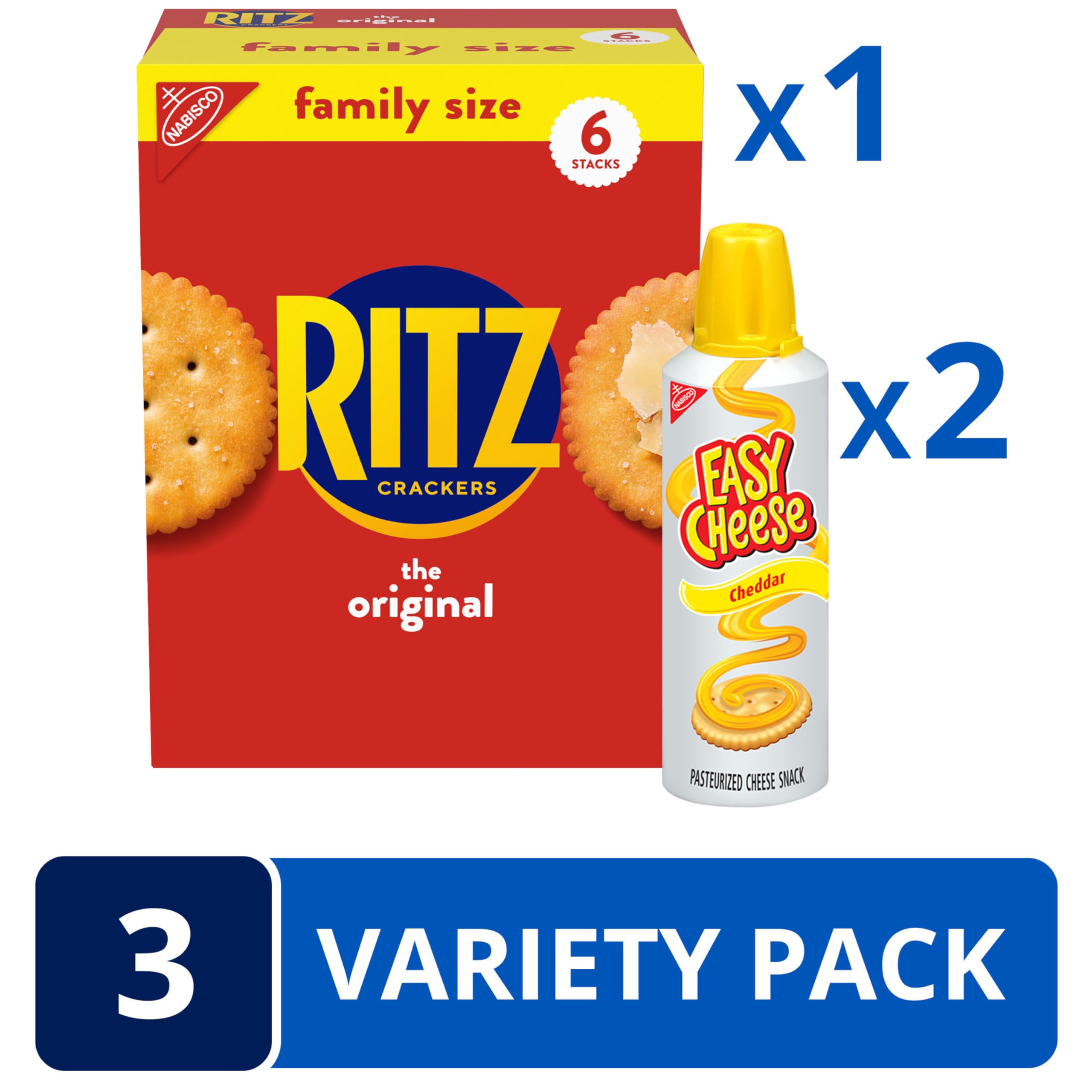NABISCO RITZ crackers with toppings idea for appetizers.