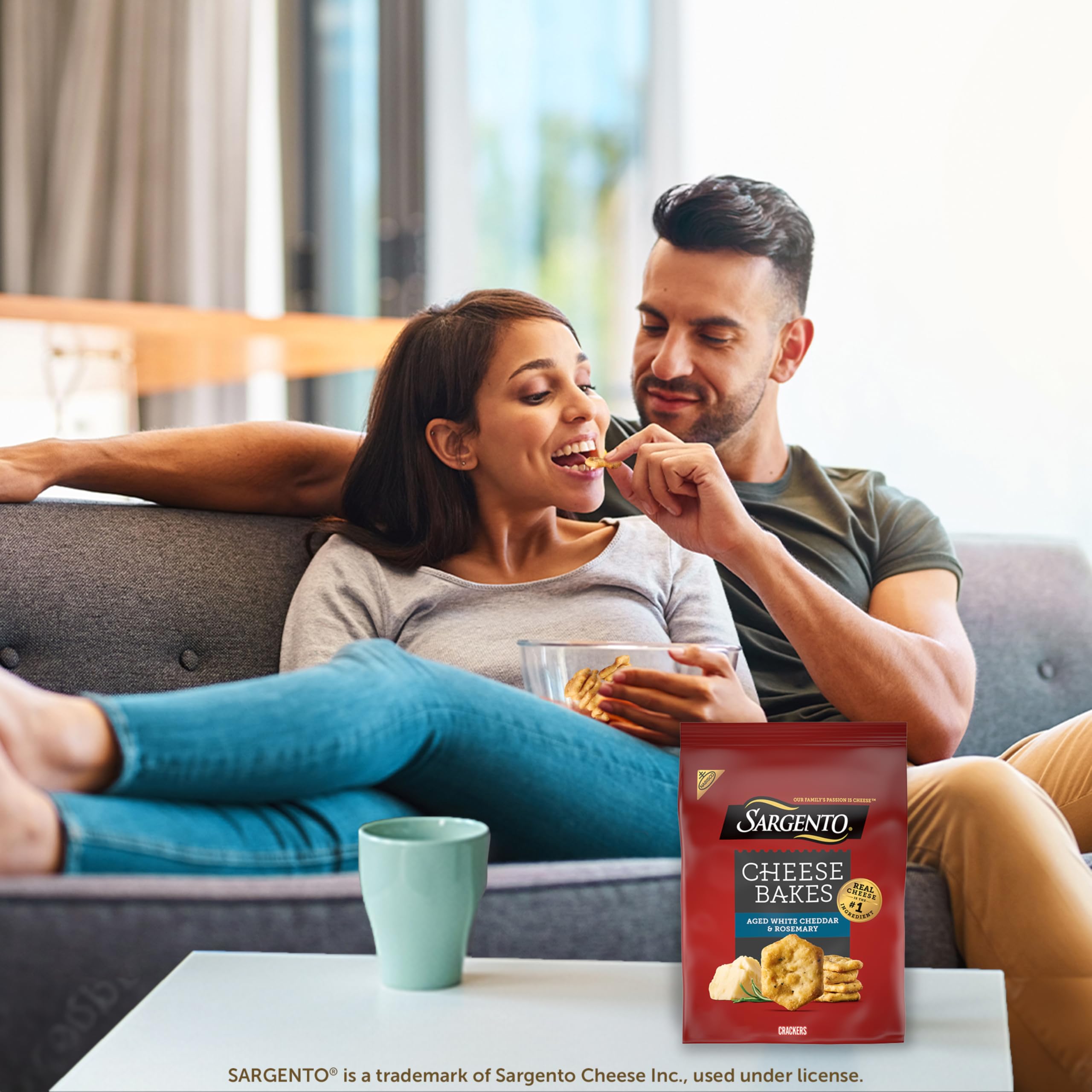 Nabisco Sargento Cheese Bakes on a charcuterie board for savory bites