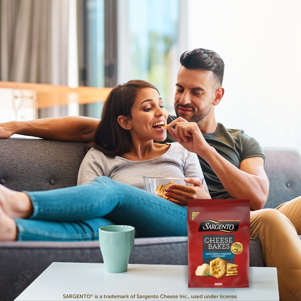 Nabisco Sargento Cheese Bakes on a charcuterie board for savory bites