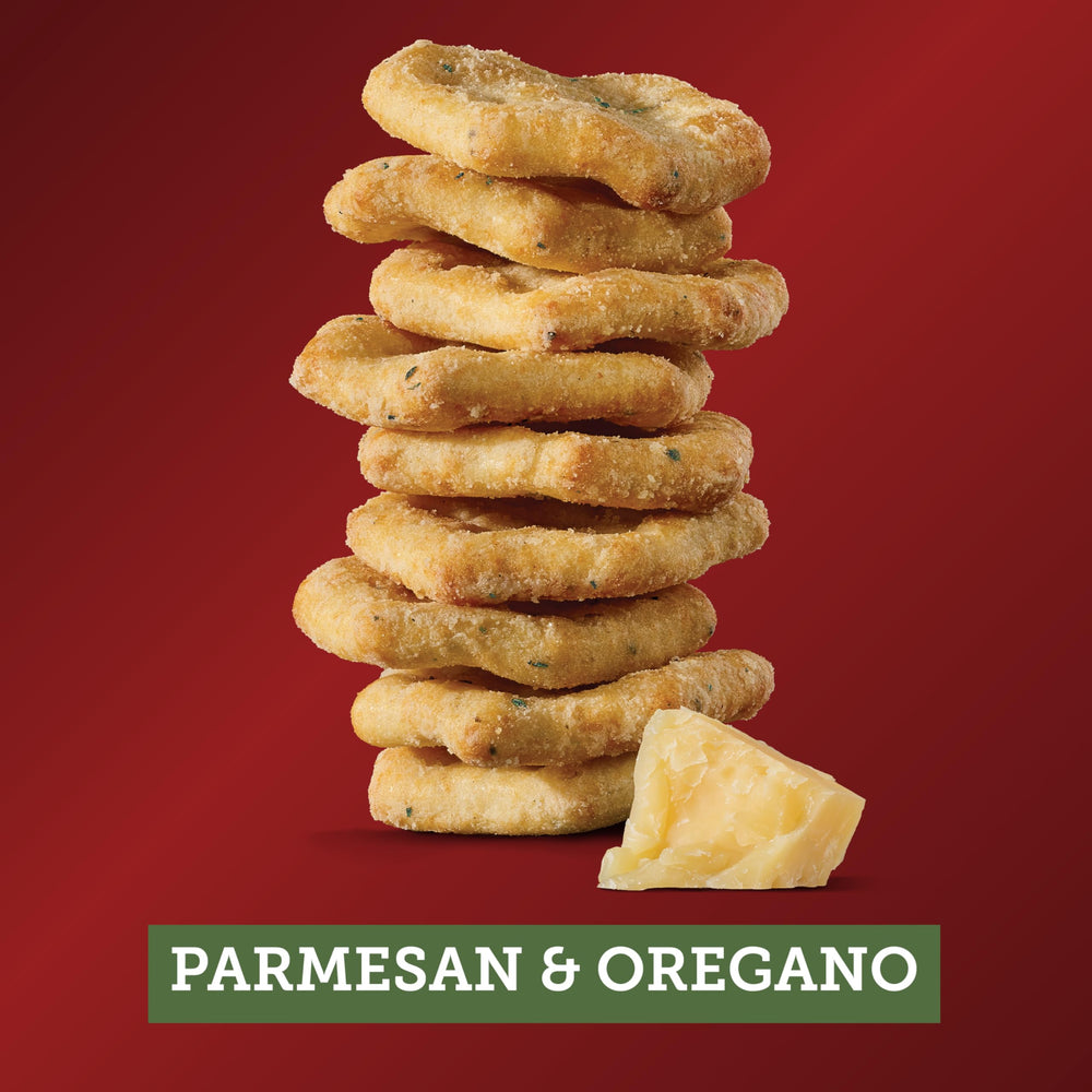NABISCO Sargento Cheese Bakes crackers in a tote bag, ideal for on-the-go snacking.