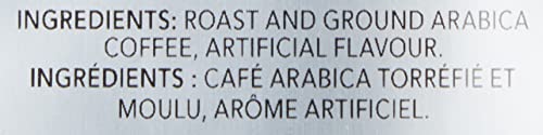 Cup of Nabob Swiss Hazelnut coffee with crema and inviting aroma.