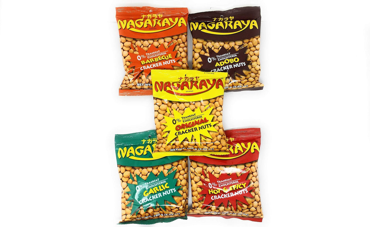 Nagaraya Assorted Cracker Nuts product shot, ready-to-share crispy snack with rich nut flavors.