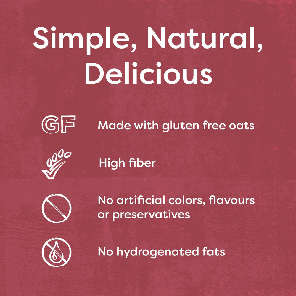 Crumb texture of Nairn's biscuit shows a crisp bite and fruit flecks.