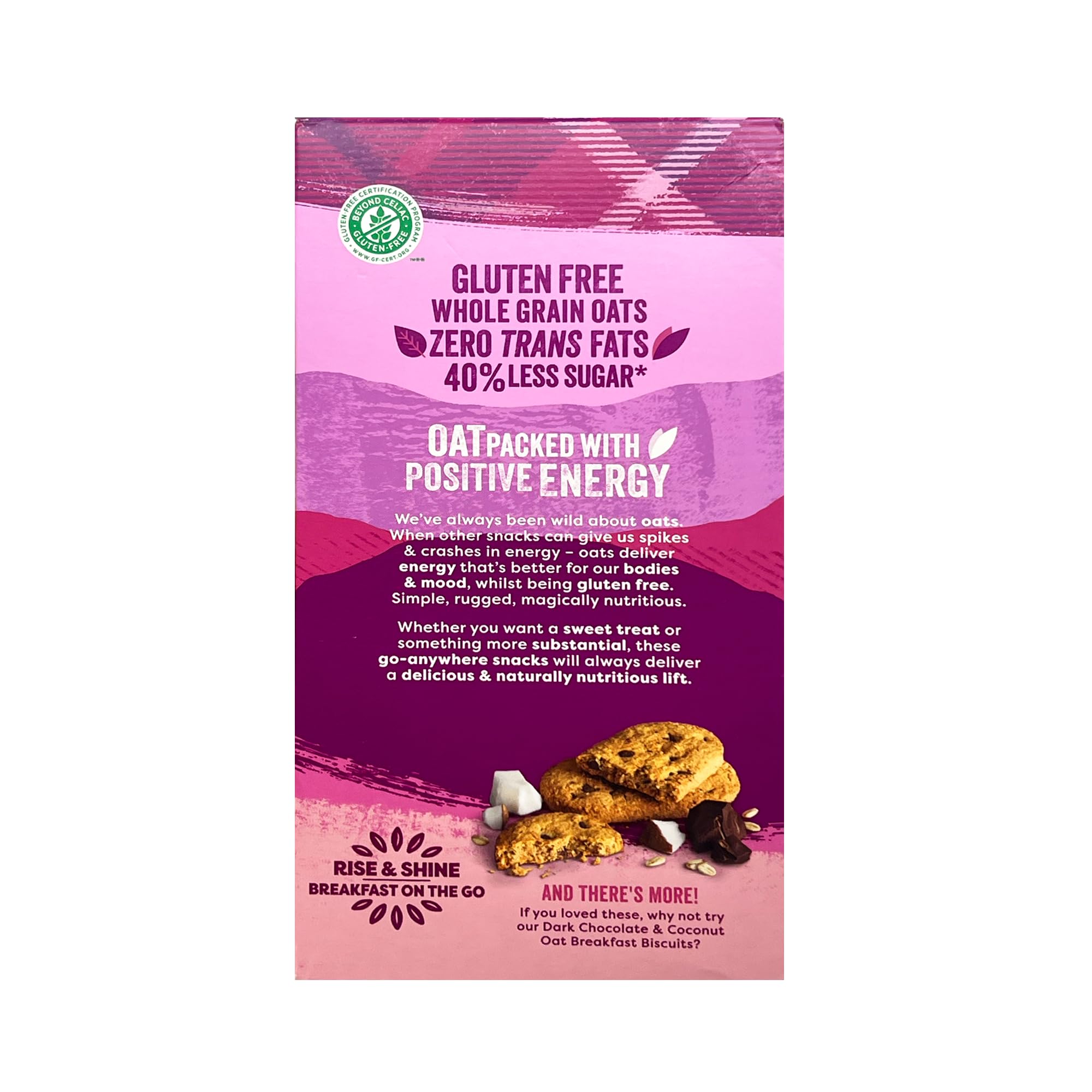 Nairn's gluten-free biscuits paired with tea for a versatile snack.