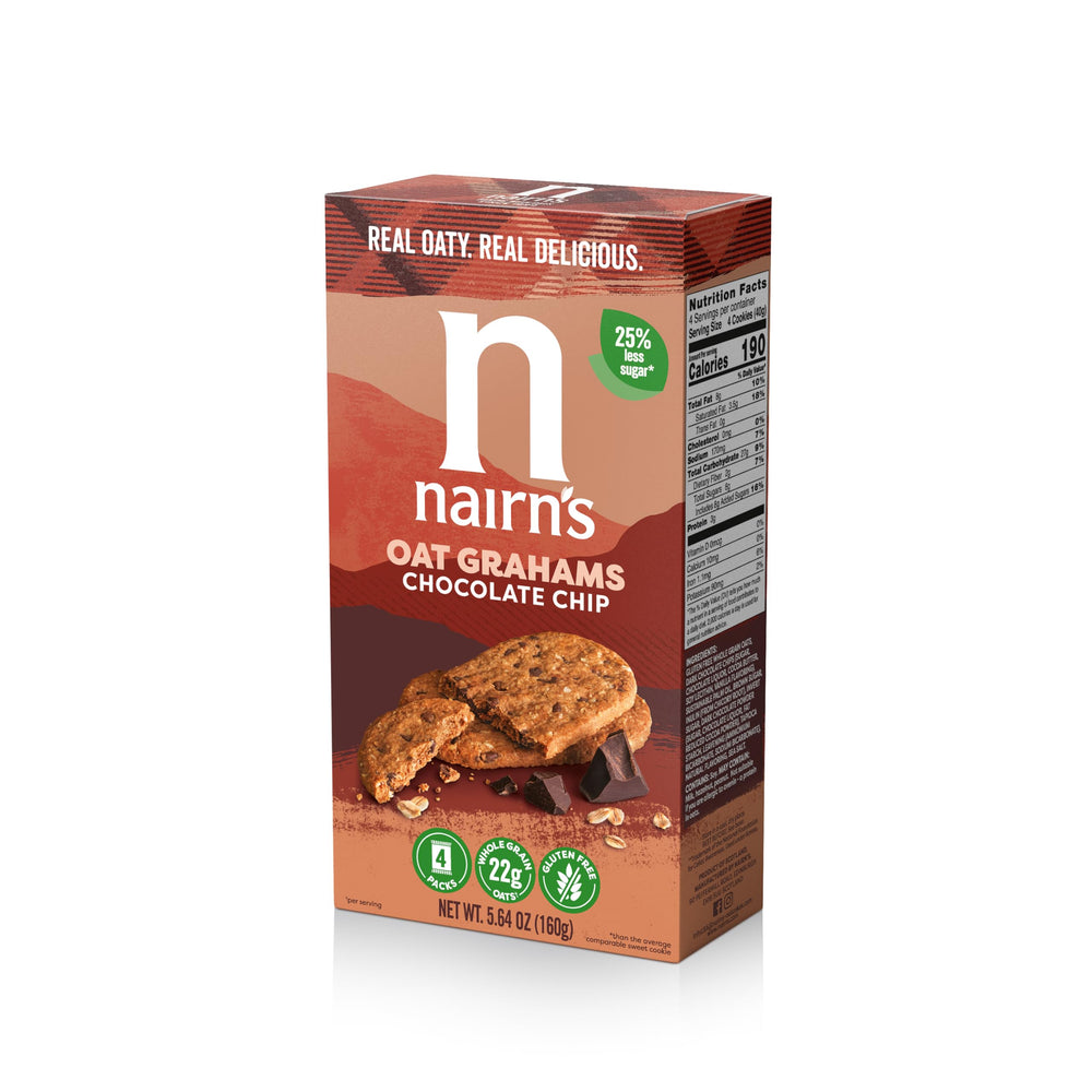 Individually wrapped Nairn's gluten-free grahams preserve freshness for sharing