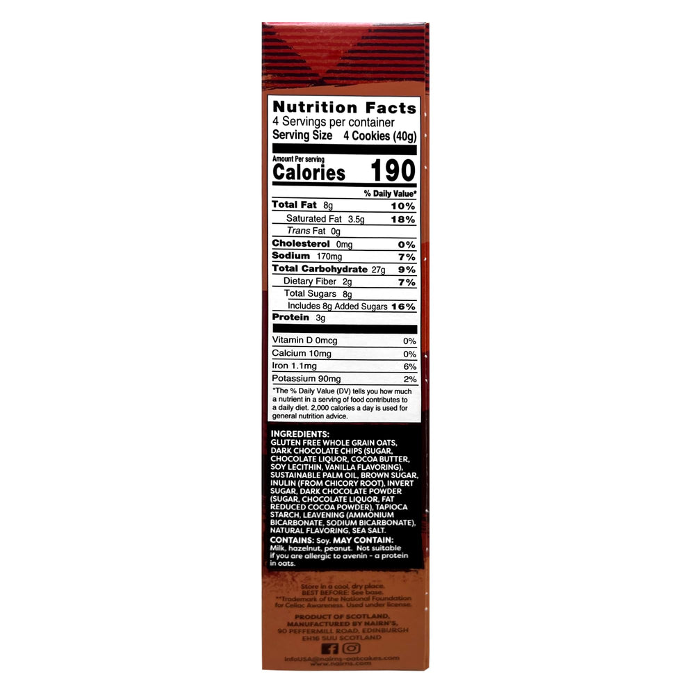 Nairn's gluten-free chocolate chip oat grahams on the go snack ideal for busy days