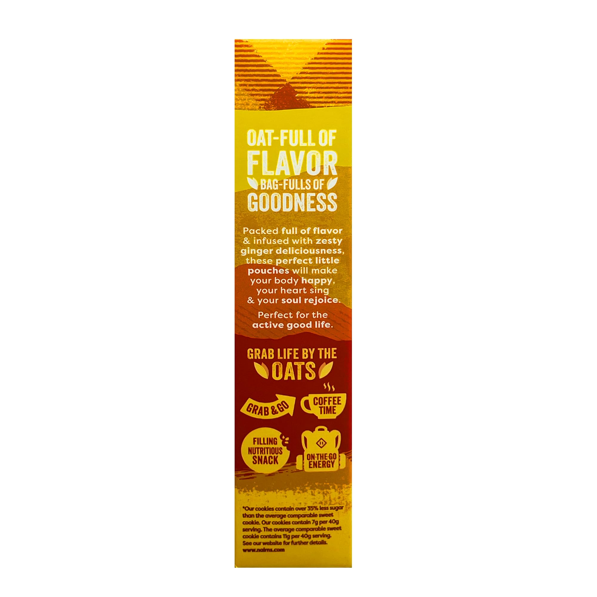 Nairn's gluten-free stem ginger biscuits pack shows gluten-free status