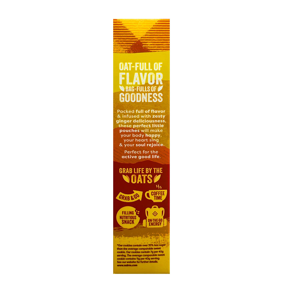 Nairn's gluten-free stem ginger biscuits pack shows gluten-free status