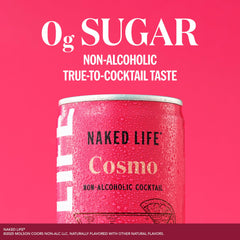 Naked Life Cosmo served over ice with orange twist.