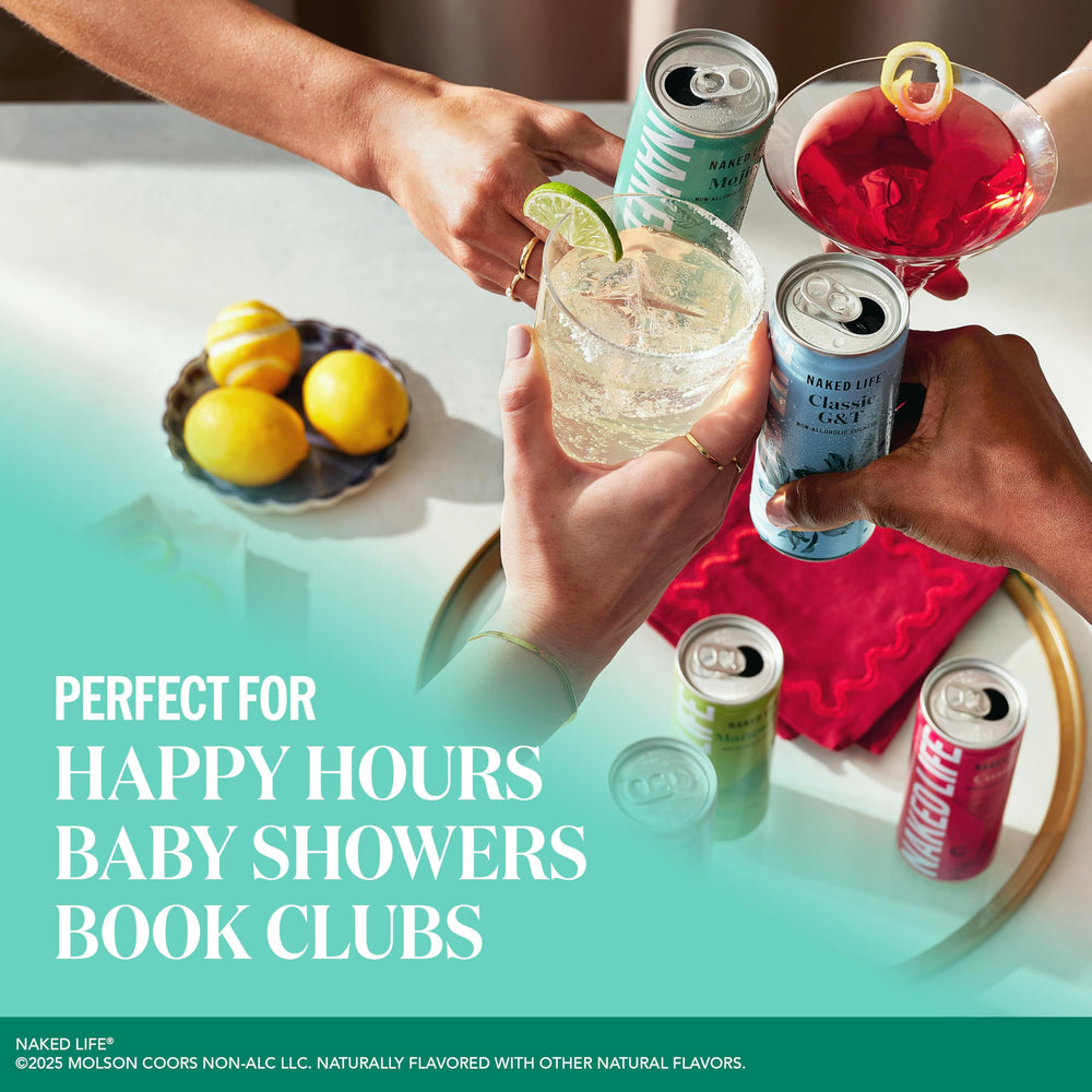 Naked Life Mojito four-pack display for convenient sharing