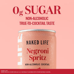Naked Life Negroni Spritz orange-peel garnish enhances aroma
