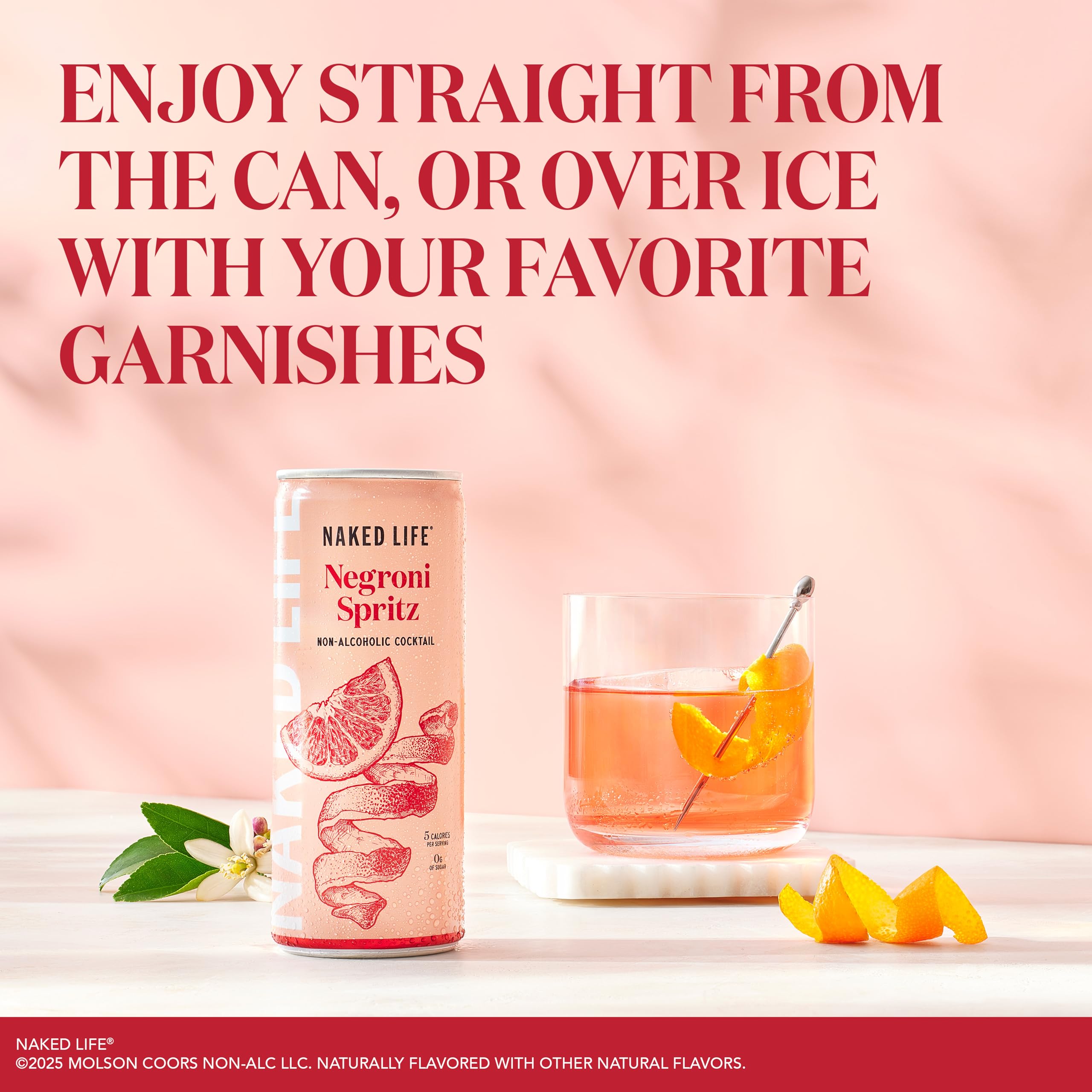 Naked Life Negroni Spritz zero-sugar promise supports lighter sipping