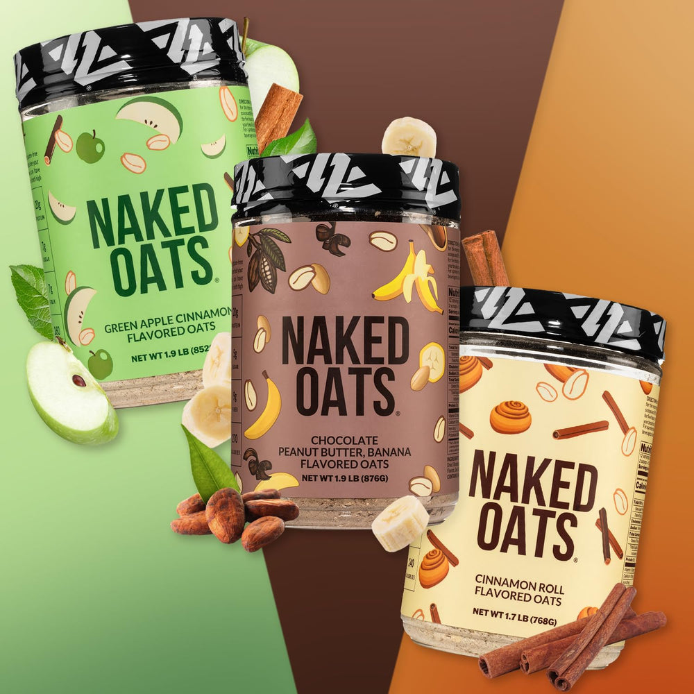 Naked Oats Chocolate PB Banana prep step for a fast morning meal