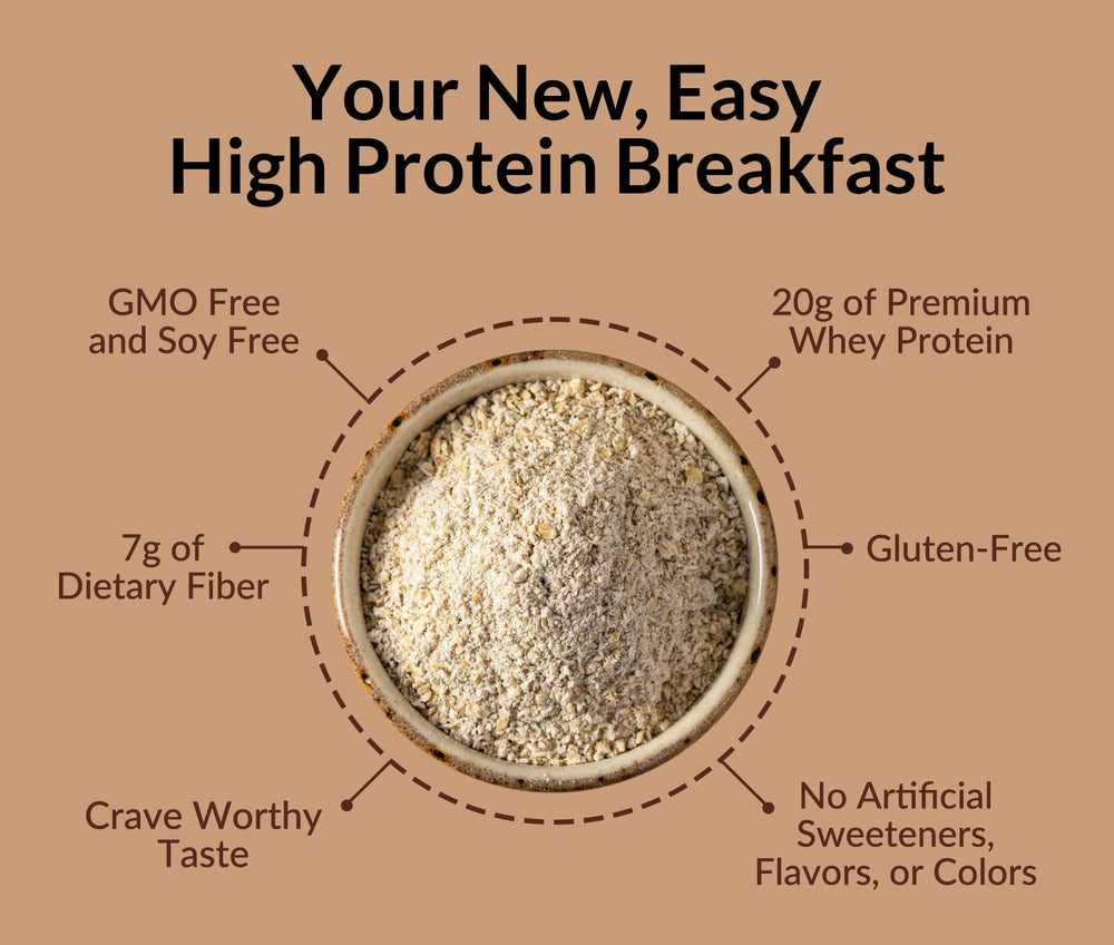 NAKED OATS Double Chocolate served in mason jar for easy on-the-go meals.