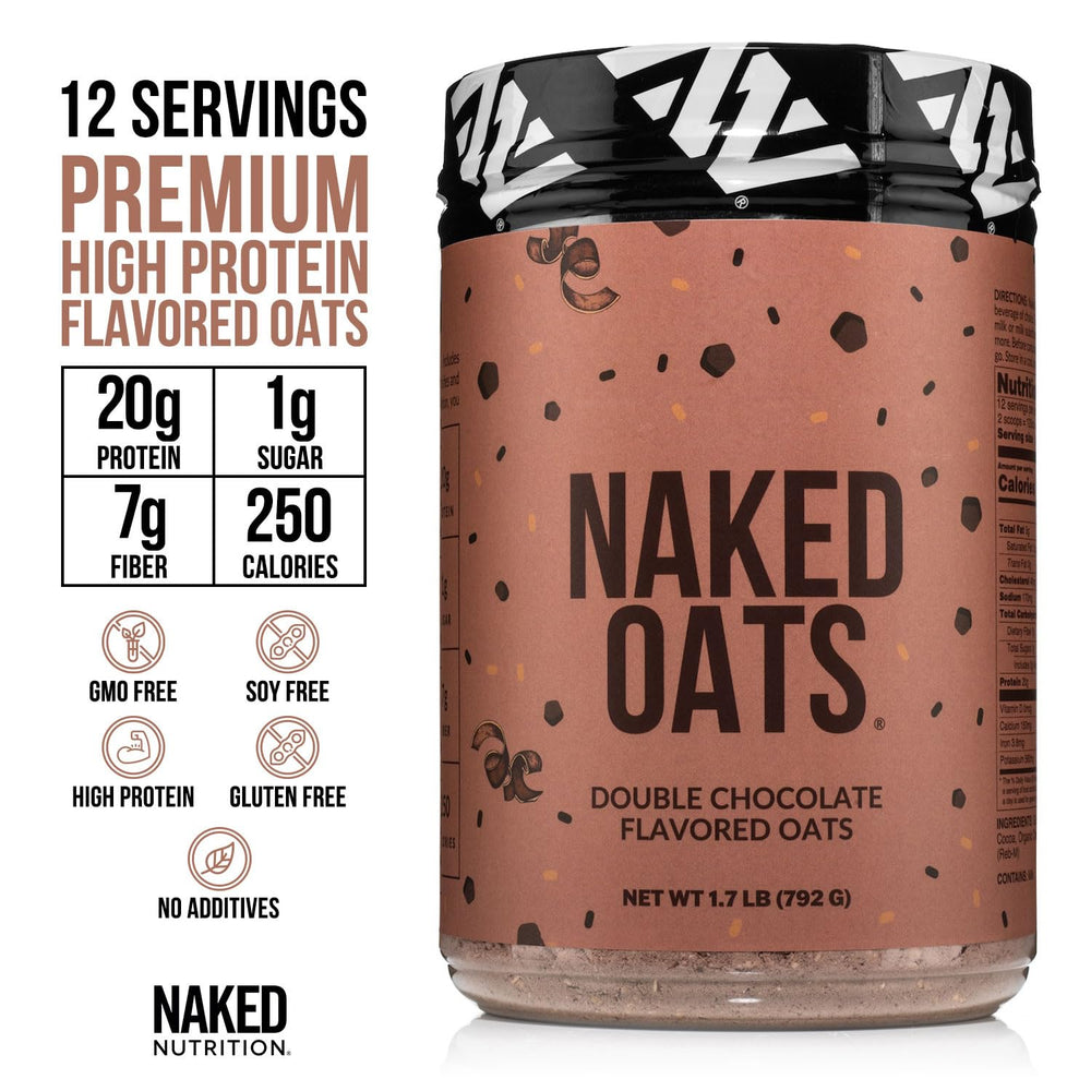NAKED OATS gluten-free oats closeup showcases texture and fiber.