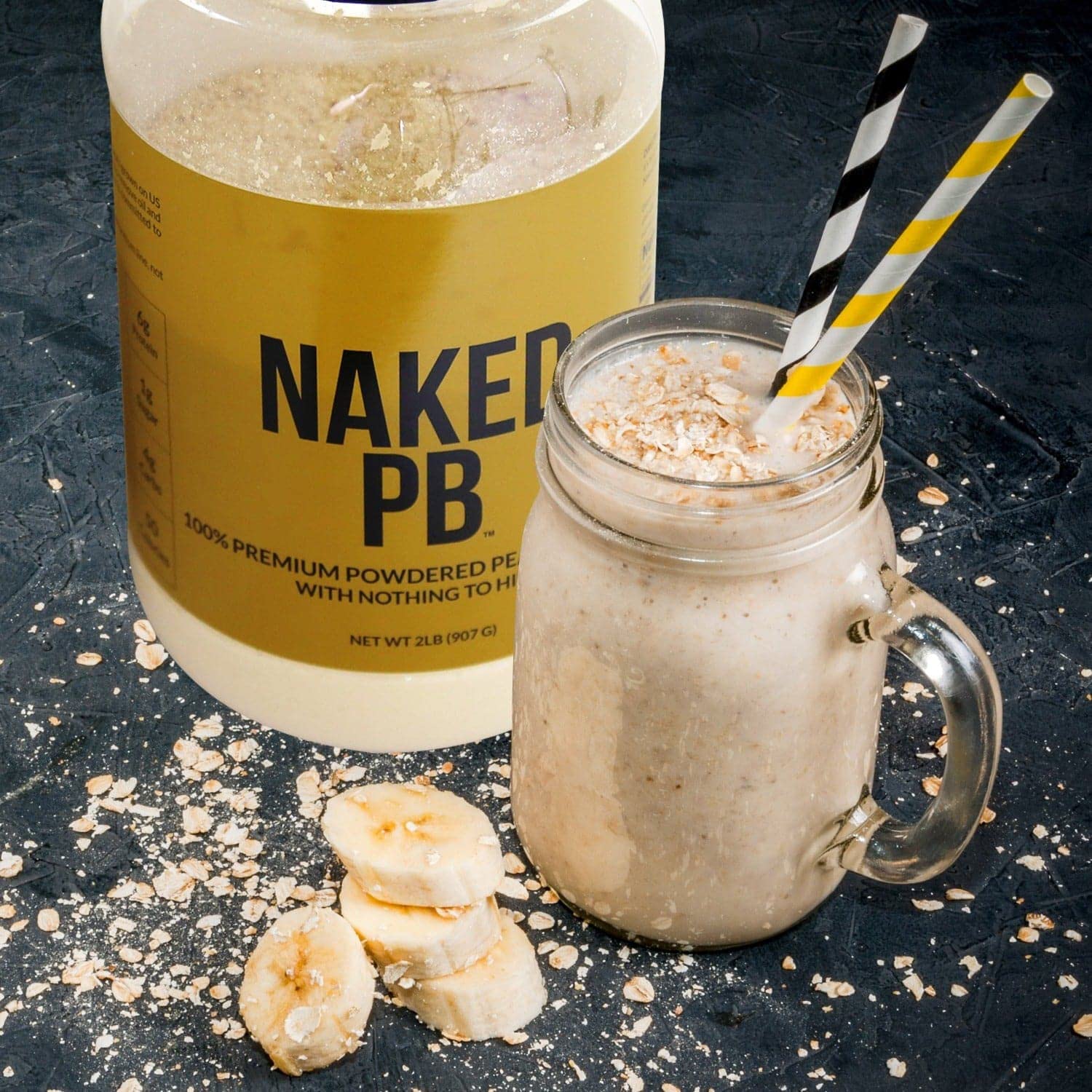 Naked PB close-up of roasted peanuts, highlighting natural origin