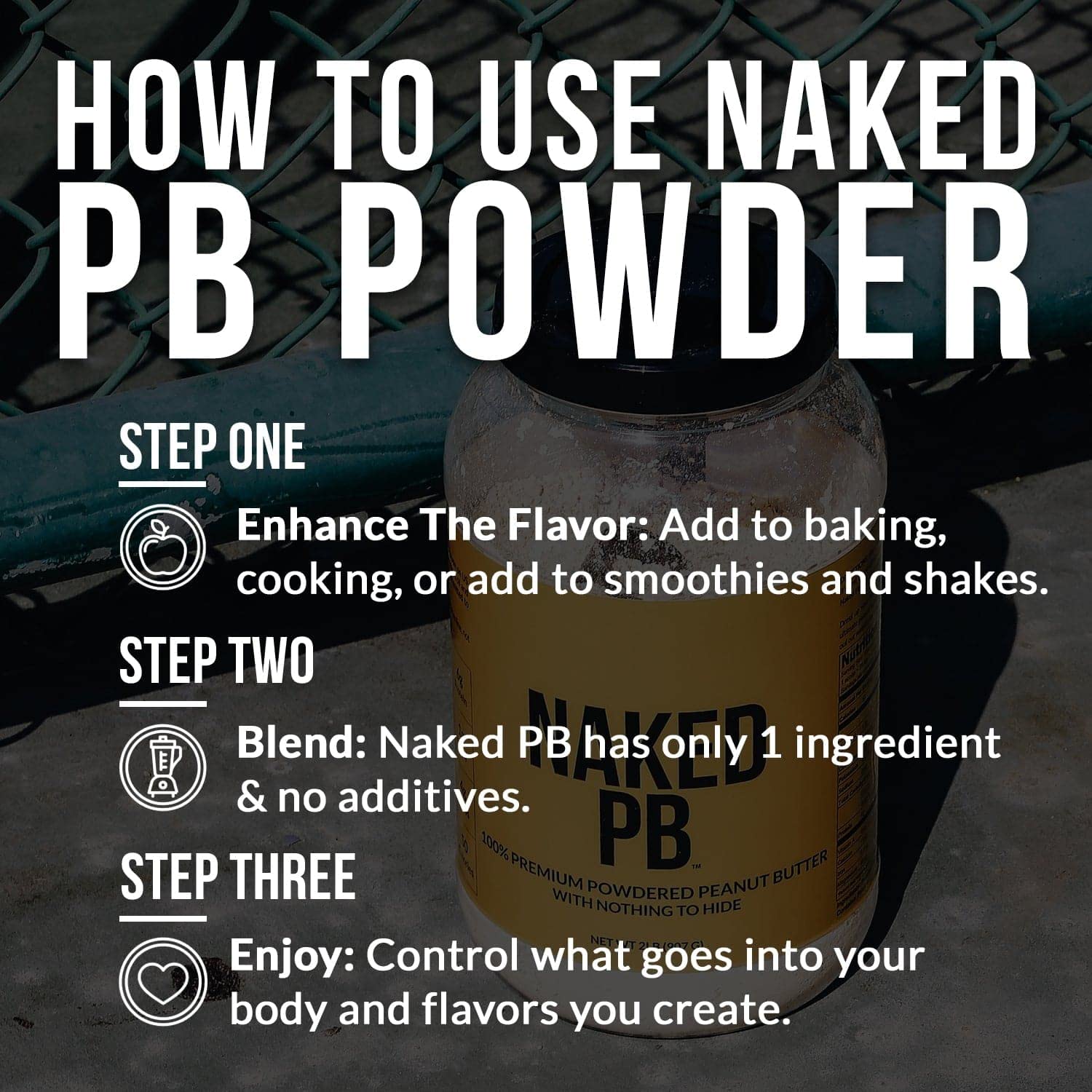 Naked PB in a smoothie bowl suggesting versatile use