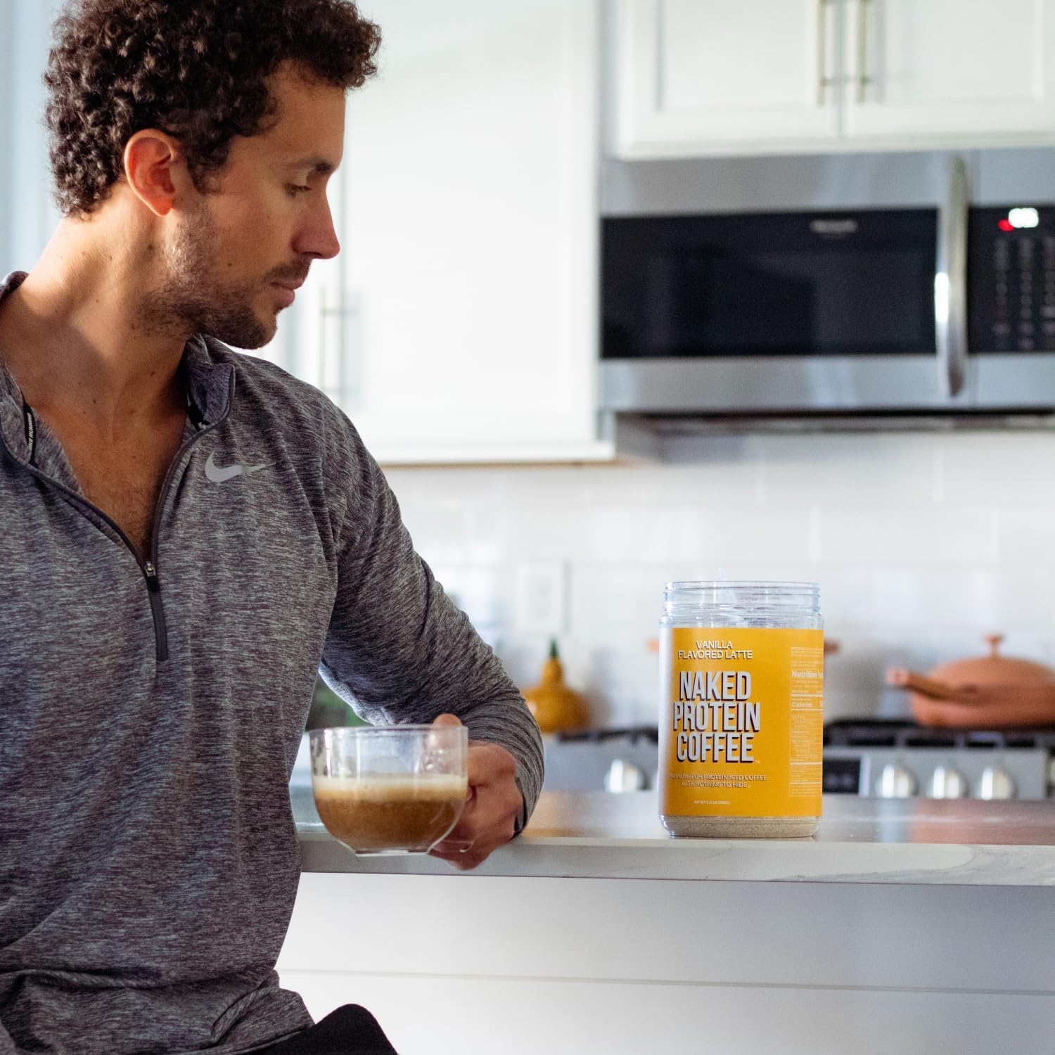NAKED Vanilla Latte keto-friendly iced coffee option for busy days.